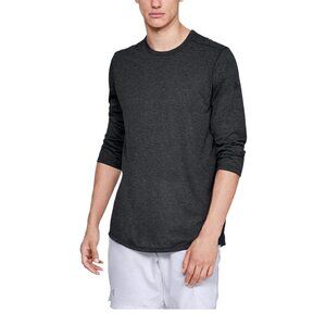 Under Armour UA Size Small Grey Threadborne Fitted 3/4 Sleeve Heat Gear …